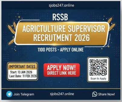 RSSB Agriculture Supervisor Recruitment 2026: Apply Online for 1100 Posts