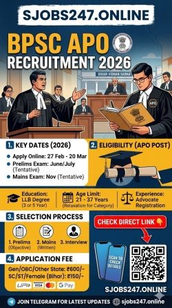 BPSC APO Recruitment 2026